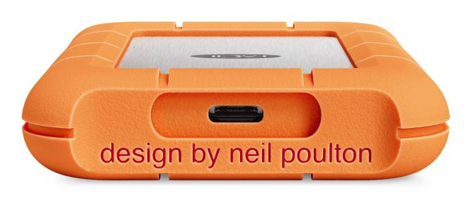LaCie Rugged SSD4 Externe SSD 4 TB USB-C Orange, Silber