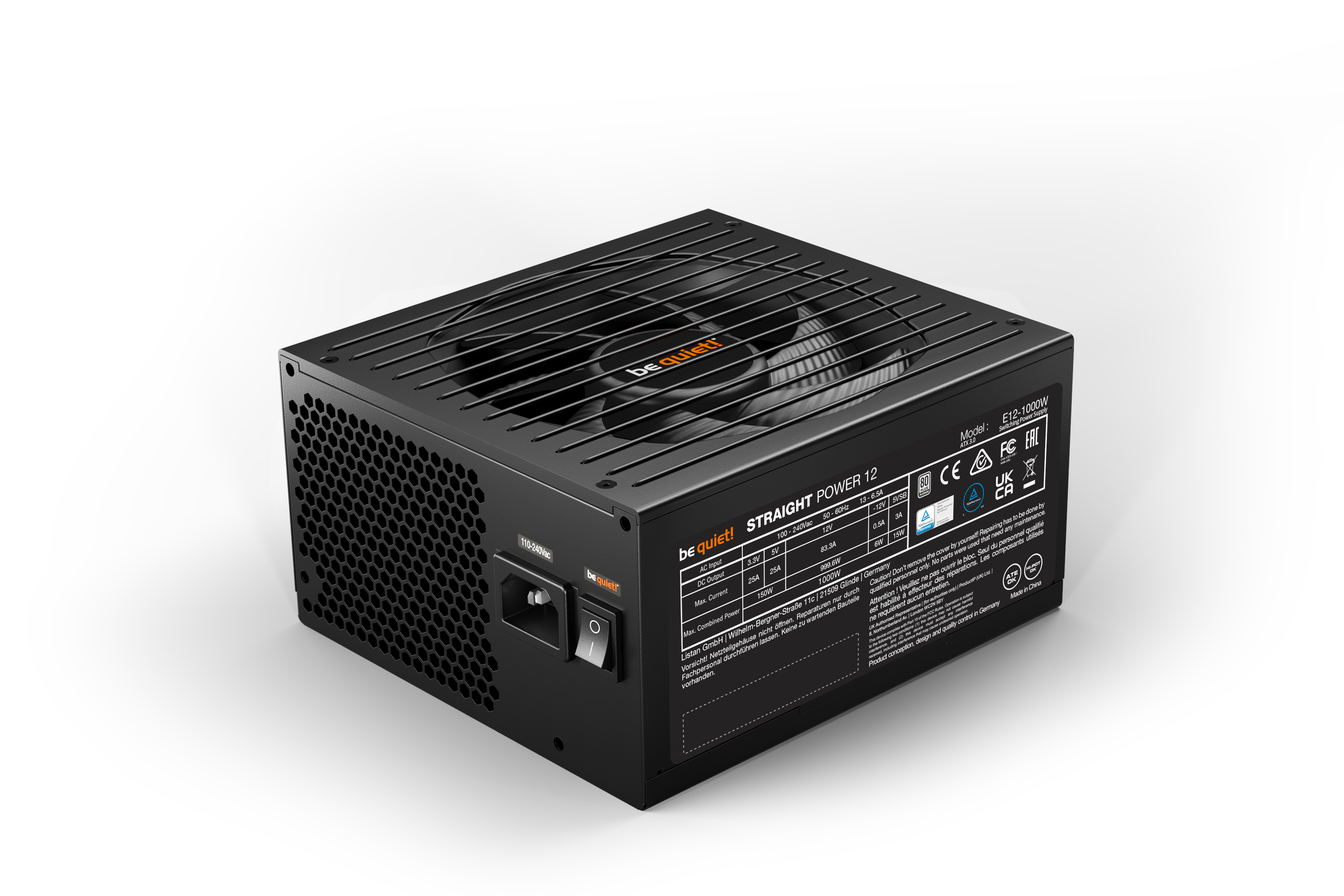be quiet! Straight Power 12 BN338 1000 W Netzteil Schwarz