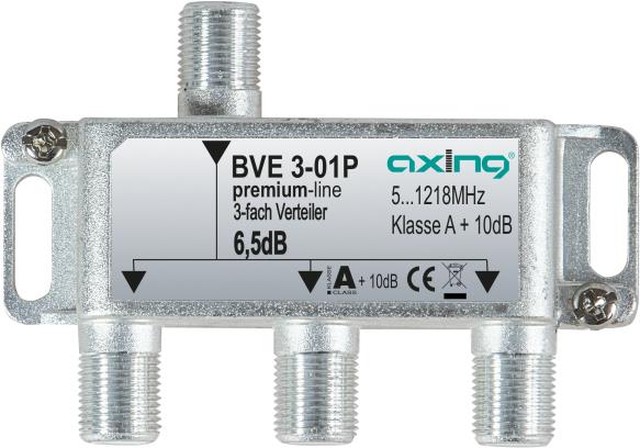 Axing BVE 3-01P. Produktfarbe: Edelstahl. Stecker: F. Breite: 89 mm, Tiefe: 30 mm, Höhe: 55 mm (BVE00301P)