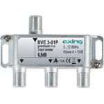 Axing BVE 3-01P. Produktfarbe: Edelstahl. Stecker: F. Breite: 89 mm, Tiefe: 30 mm, Höhe: 55 mm (BVE00301P)