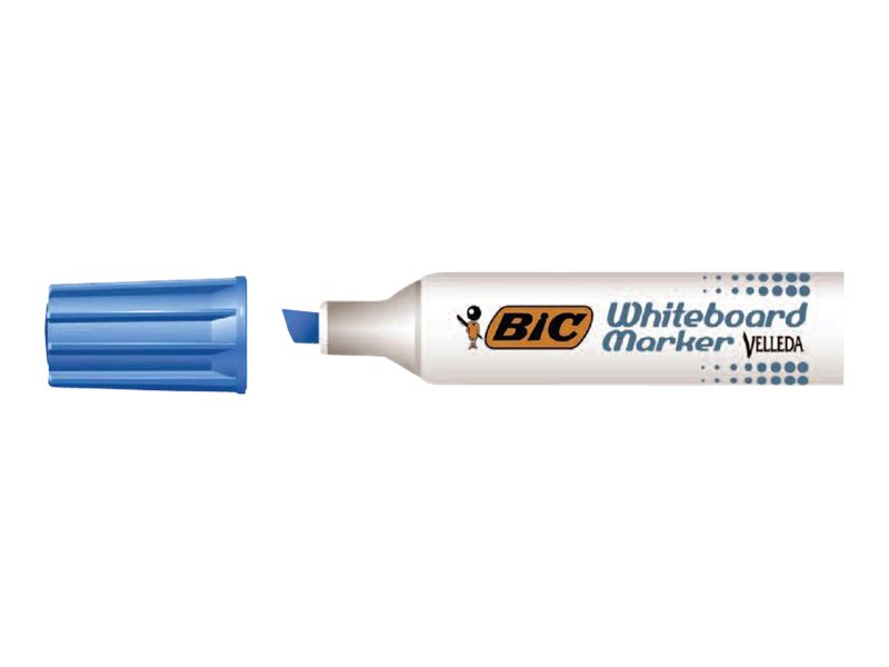 BIC VELLEDA 1781 Whiteboard-Marker Meißelspitze 4 Stück Schwarz Blau Grün Rot