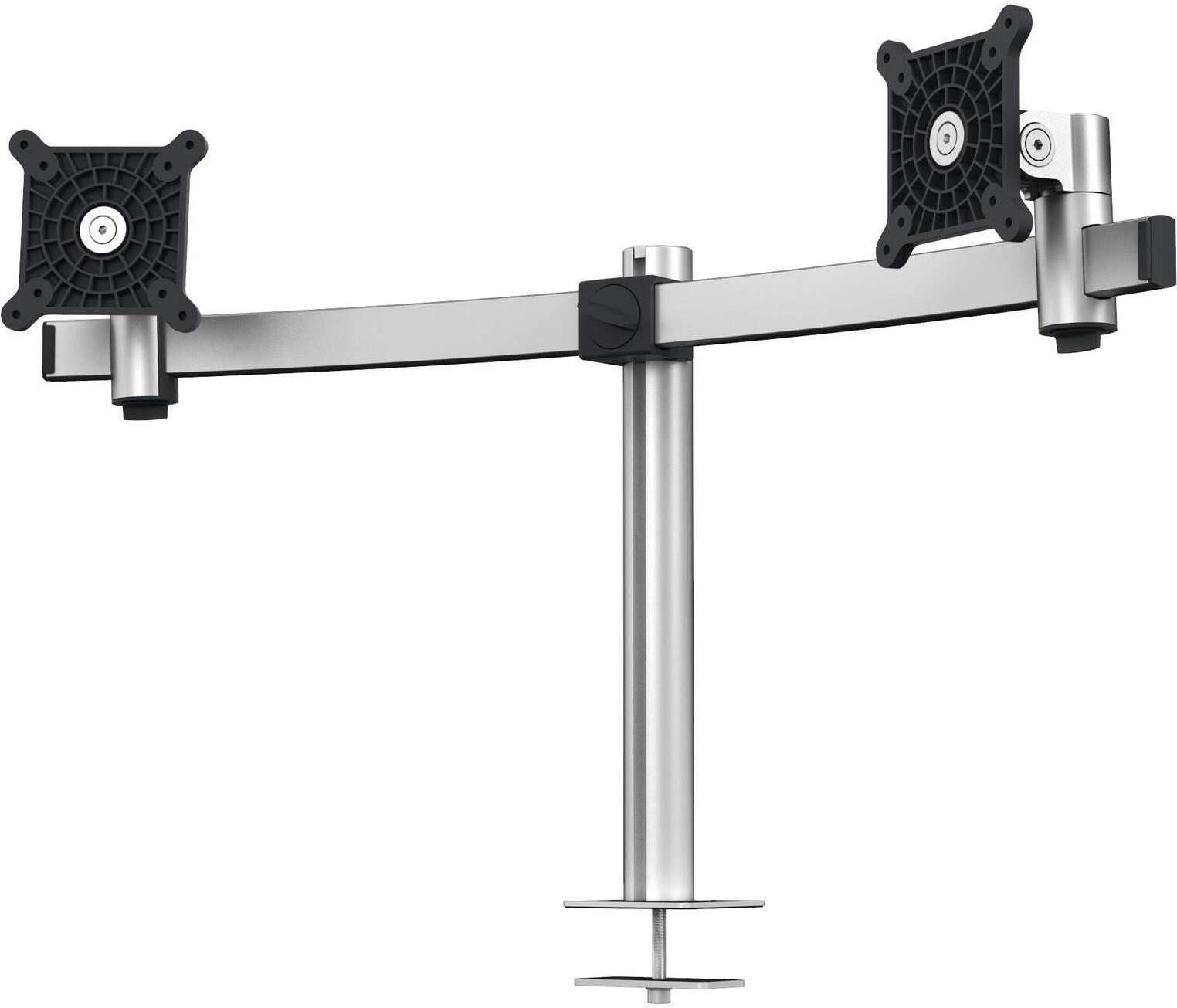 DURABLE Monitor Halterung PRO für 2 Monitore 21"–27" 8 kg Silber