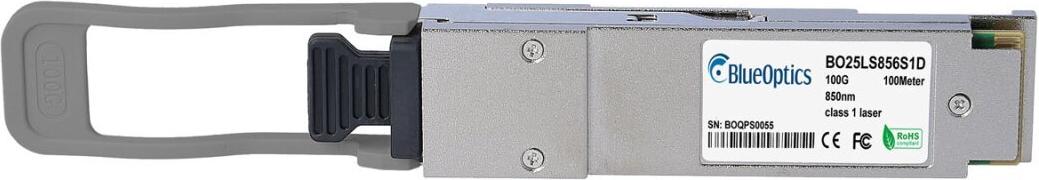 Kompatibler NVIDIA 980-9I90Z-00C000 BlueOptics BO25LS856S1D QSFP28 Transceiver, LC-Duplex, 100GBASE-SWDM4, Multimode Fiber, 850nm Band, 100 Meter, 0°C/+70°C, DDM/DOM (980-9I90Z-00C000-BO)