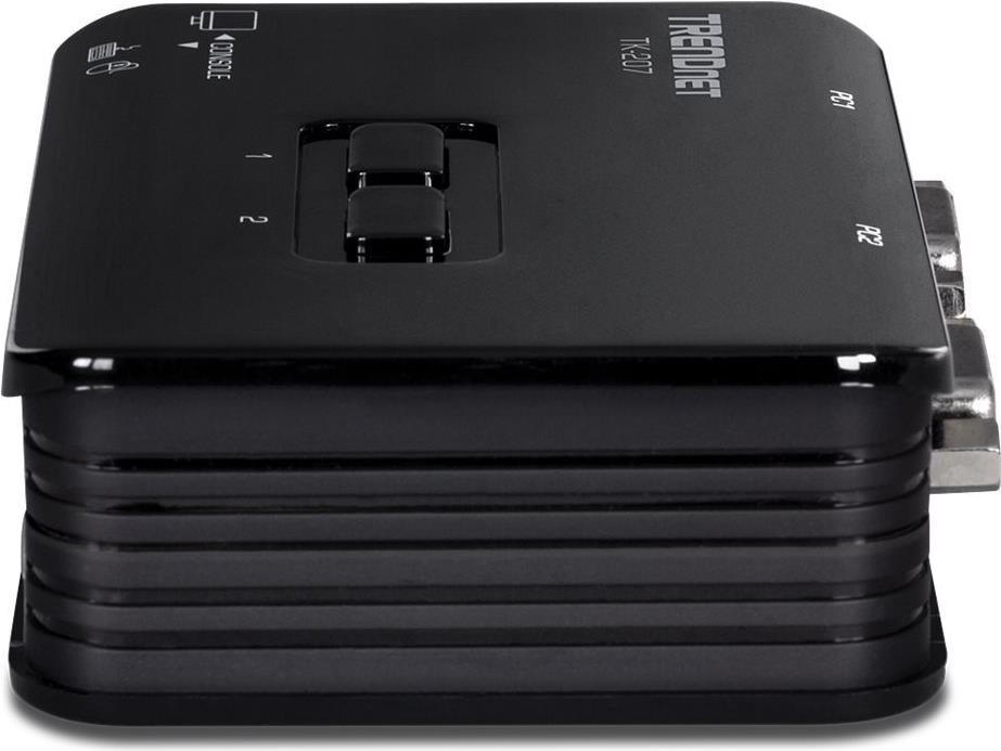 TRENDnet TK 207K KVM-Switch 2 Ports Blau