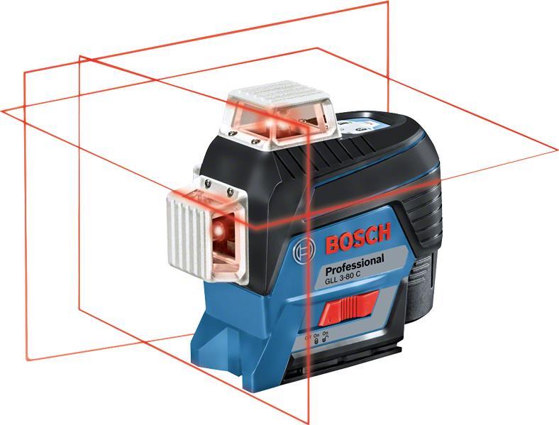 Bosch GLL 3-80 C Professional - Kreuzlinienlaser Stufe (0 601 063 R00)