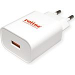 ROLINE USB Charger mit Euro-Stecker, 1 Port, QC3.0, 18W (19.11.1061)