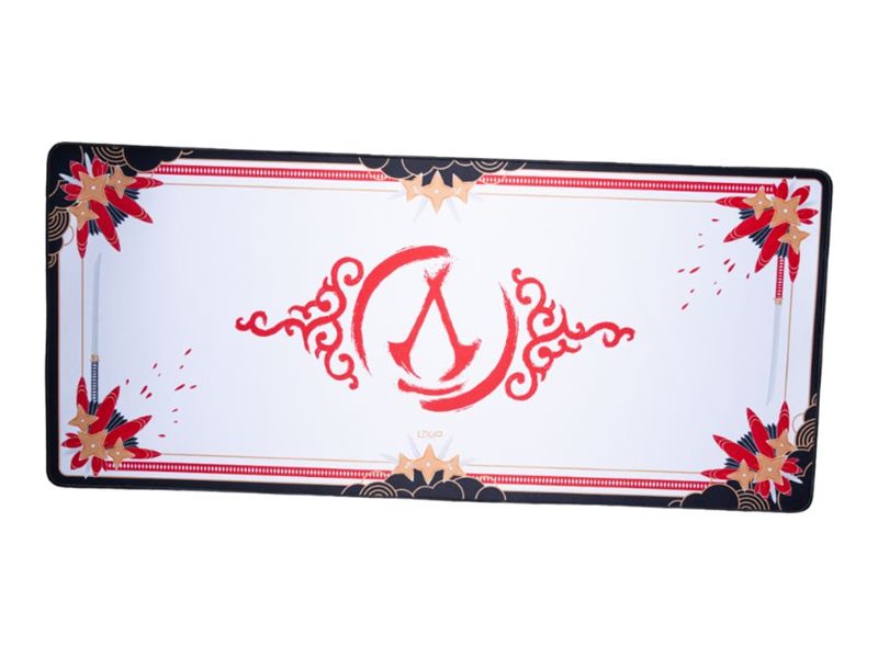 Lexip x Ubisoft Assassin's Creed Shadows XXL Gaming-Mauspad 90 x 40 cm Schwarz/Gold/Rot/Weiß