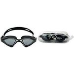 SCHILDKRÖT Erwachsenen-Schwimmbrille "Murano", weiß/schwarz weiche, flexible Dichtflächen aus Soft-Silikon, geteiltes - 1 Stück (940056)