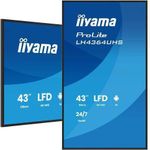 iiyama ProLite LH4364UHS-B1AG, 109,2cm (43''), 4K, USB, USB-C, RS232, Ethernet, WLAN, Android, Kit (RS232), schwarz TFT Monitor, 16:9, Bildschirmdiagonale: 109,2 cm (43''), 3840x2160 Pixel, VESA Mount (300x300 mm), Lautsprecher, Reaktionszeit: 6,5ms, Helligkeit 500cd, Blickwinkel 178/178°(H/V), Kontrast: 4000:1, USB (2.0, Typ A, 2x), USB-C, RS232, Ethernet, WLAN, Audio, Display-Port, HDMI, Android (11), inkl.: Kabel (RS232, HDMI), Netzteil, Netzkabel, QSG, Farbe: schwarz (LH4364UHS-B1AG) (geöffnet)