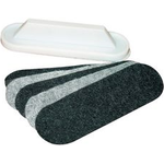 FRANKEN Tafellöscher U-Act! Line (B)130 x (T)40 x (H)35 mm magnethaftend, Kunststoff-Gehäuse, Farbe: grau - 1 Stück (Z1934)