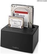 Nedis Festplatten-Dockingstation 2 Festplatten - USB 3.2 Gen1, USB Type-A, 2.5 / 3.5 ", USB 3.2 Gen1, Docking, Desktop (HDDUDB3210BK)