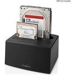 Nedis Festplatten-Dockingstation 2 Festplatten - USB 3.2 Gen1, USB Type-A, 2.5 / 3.5 ", USB 3.2 Gen1, Docking, Desktop (HDDUDB3210BK)