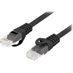 Lanberg PATCHCORD CAT.6 UTP LSZH CU 1M SCHWARZ FLUKE ZERTIFI (PCU6-10CU-0100-BK)
