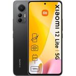 Xiaomi 12 Lite 5G Smartphone 8GB/256GB Black - 16,6 cm (6.55") AMOLED 120Hz 108MP Kamera
