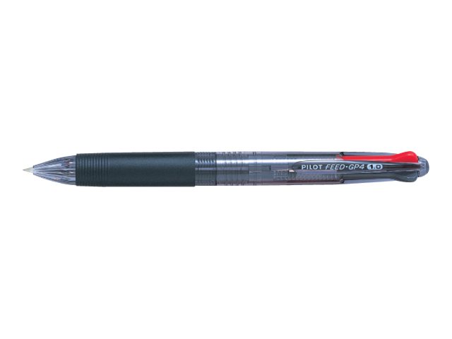 Pilot Feed GP4 Vierfarb-Kugelschreiber 0,7 mm Strichbreite Schwarz/Rot/Blau/Grün