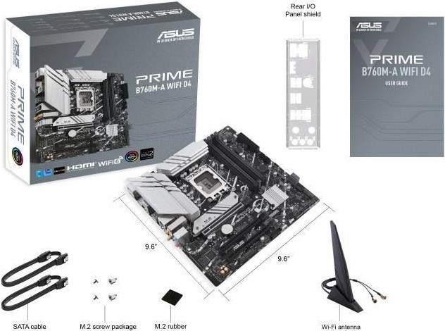 ASUS PRIME B760M-A WIFI D4 Mainboard Micro ATX LGA 1700 DDR4