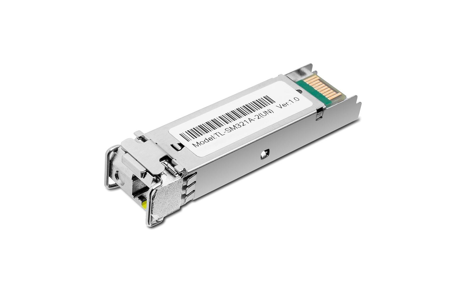 TP-Link TL-SM321A V2 SFP Transceiver-Modul 1000Base-BX LC/UPC Singlemode 10 km 1550/1310 nm Metallic