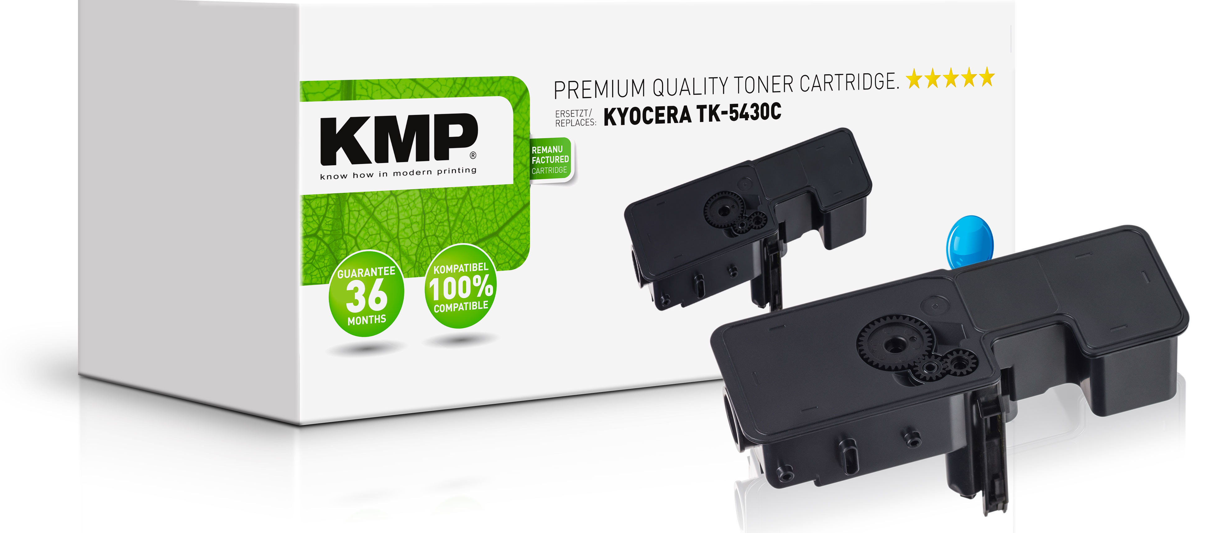 KMP Tonerkartusche TK-5430C für Kyocera PA2100/MA2100 1250 Seiten Cyan