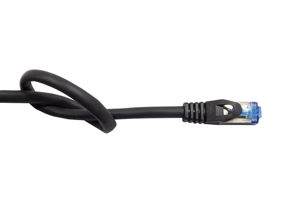 Good Connections RNS Patchkabel SmartFLEX Cat.6a S/FTP PiMF halogenfrei 5 m Schwarz