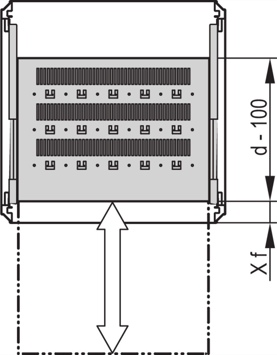 SCHROFF Gestellfachboden ausziehbar - GESTELL AUSZ.FACH. 800B 700T (22130374)