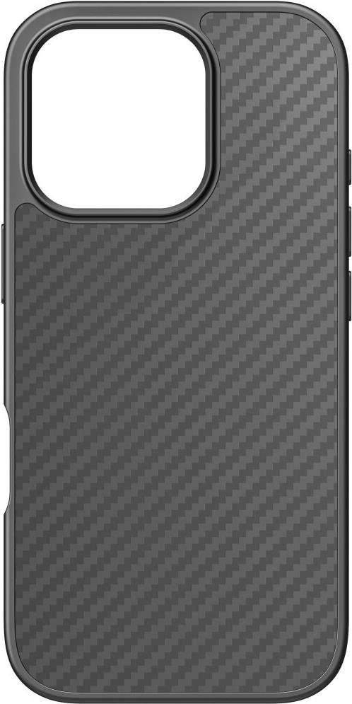 Black Rock Cover Robust Carbon für Apple iPhone 16 Pro, Schwarz (00228089)