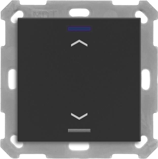 MDT BE-TAL550106.A1 KNX Taster Light 55 1-fach RGBW Schwarz matt Jalousie 1 (BE-TAL550106.A1)