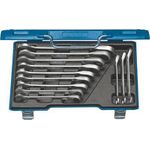 GEDORE Satz Maulschlüssel mit Ringratsche, umschaltbar 5-tlg 8-19 mm (2327651)