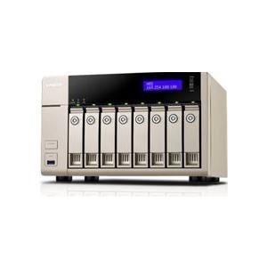 QNAP TVS-863+-8G 8BAY 2.4GHZ QC 8-Bay NAS, 8GB DDR3L RAM (max 16GB), SATA 6Gb/s, 2 x GbE LAN, pre-installed 1-port 10GbE NIC, hardware encryption, hardware transcoding, Virtualization Station, QvPC with 4K display, HDMI out with XBMC, Surveillance Station (TVS-863+-8G)