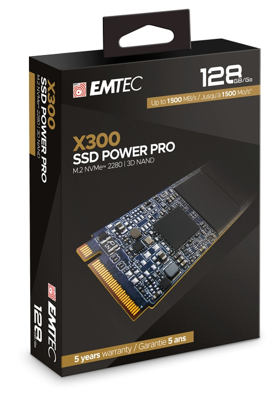 EMTEC Power Pro X300 SSD 128 GB M.2 2280 NVMe PCIe 3.0 x4 Intern