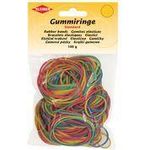 KLEIBER Gummiringe, farbig sortiert, Größen-Mix sortiert in verschiedenen Größen (blau, rot, grün, gelb) - 1 Stück (52416)
