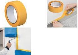 WESTEX Abdeckband Gold Profi, 25 mm x 50 m, gold dünnes, flexibles und reißfestes Abklebeband, hohe - 1 Stück (501902001)