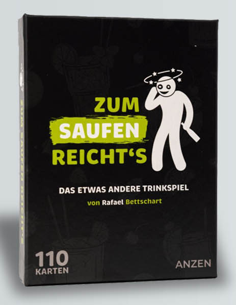 Anzen ZUM SAUFEN REICHTS Trinkspiel mit 110 Karten Mehrfarbig