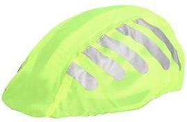 FISCHER Regenschutz für Fahrrad-Helme, neongelb mit Reflektoren, wasserabweisend, atmungsaktiv, - 1 Stück (581695)