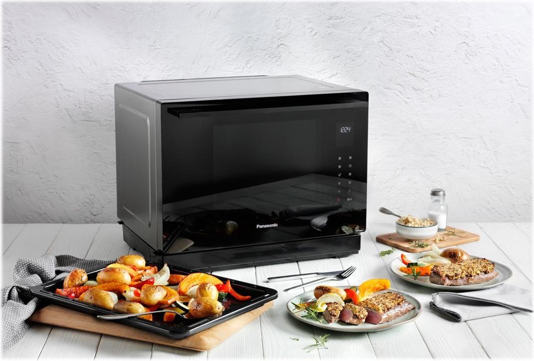 Panasonic NN-CS88L Mikrowellenofen mit Konvektion und Grill Schwarz