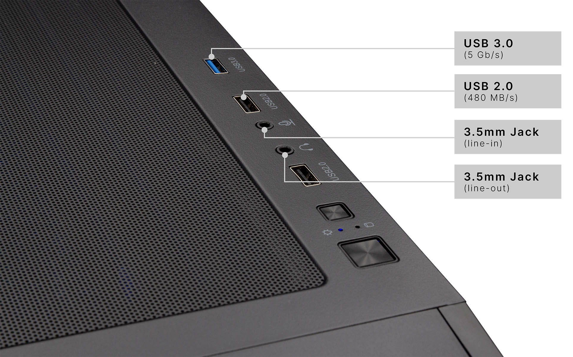 Captiva Advanced Gaming R98-750 Desktop-PC AMD Ryzen 7 5700X NVIDIA GeForce RTX 5060 8 GB 32 GB RAM 1 TB SSD Windows 11 Home Schwarz