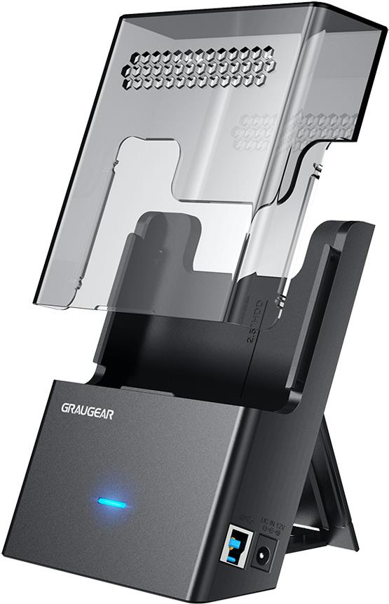 GRAUGEAR Dock-Gehäuse für 3,5\"/2,5\" HDD/SSD, USB3.2 Gen1