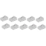 shiverpeaks BASIC-S Modular-Stecker RJ45, ungeschirmt 8-polig, 8 Kontakte belegt, für Rundkabel, vergoldete Kon- (BS72051R-10)