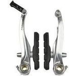 FISCHER Fahrrad-Bremskörper V-Brake, vorne und hinten inkl. Bremsschuhe, geeignet für Alufelgen vorne und hinten, - 1 Stück (85202)