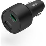 Hama 00201690 Ladegerät für Mobilgeräte Smartphone Schwarz Zigarettenanzünder Schnellladung Auto (00201690)