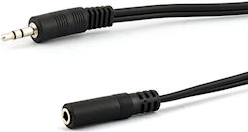 e+p B 125/5 LOSE Audio-Kabel 5 m 3.5mm Schwarz (B 125/5 LOSE)