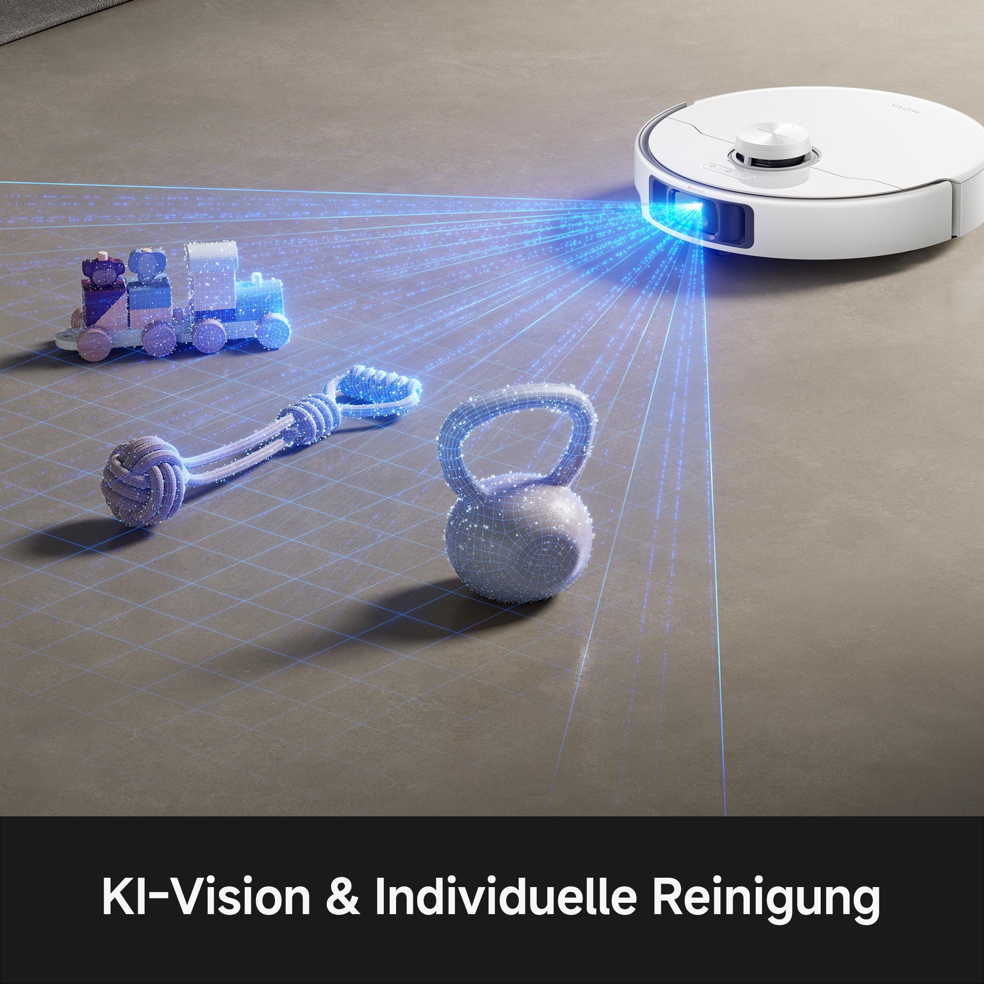 MOVA P70 Pro Ultra Saug-Wisch-Roboter mit Reinigungsstation Weiß