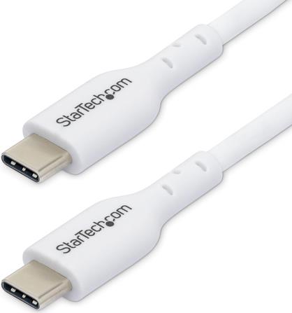 StarTech.com 3,3ft (1m) USB-C Charging Cable, Charge & Sync, 60W (3A) PD, USB 2,0 Laptop Charger Cable (USB2CC1MNCWHE)