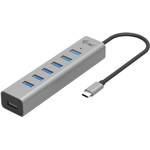 I-TEC USB-C Charging Metal HUB 7 Port ohne Netzteil (C31HUBMETAL703)