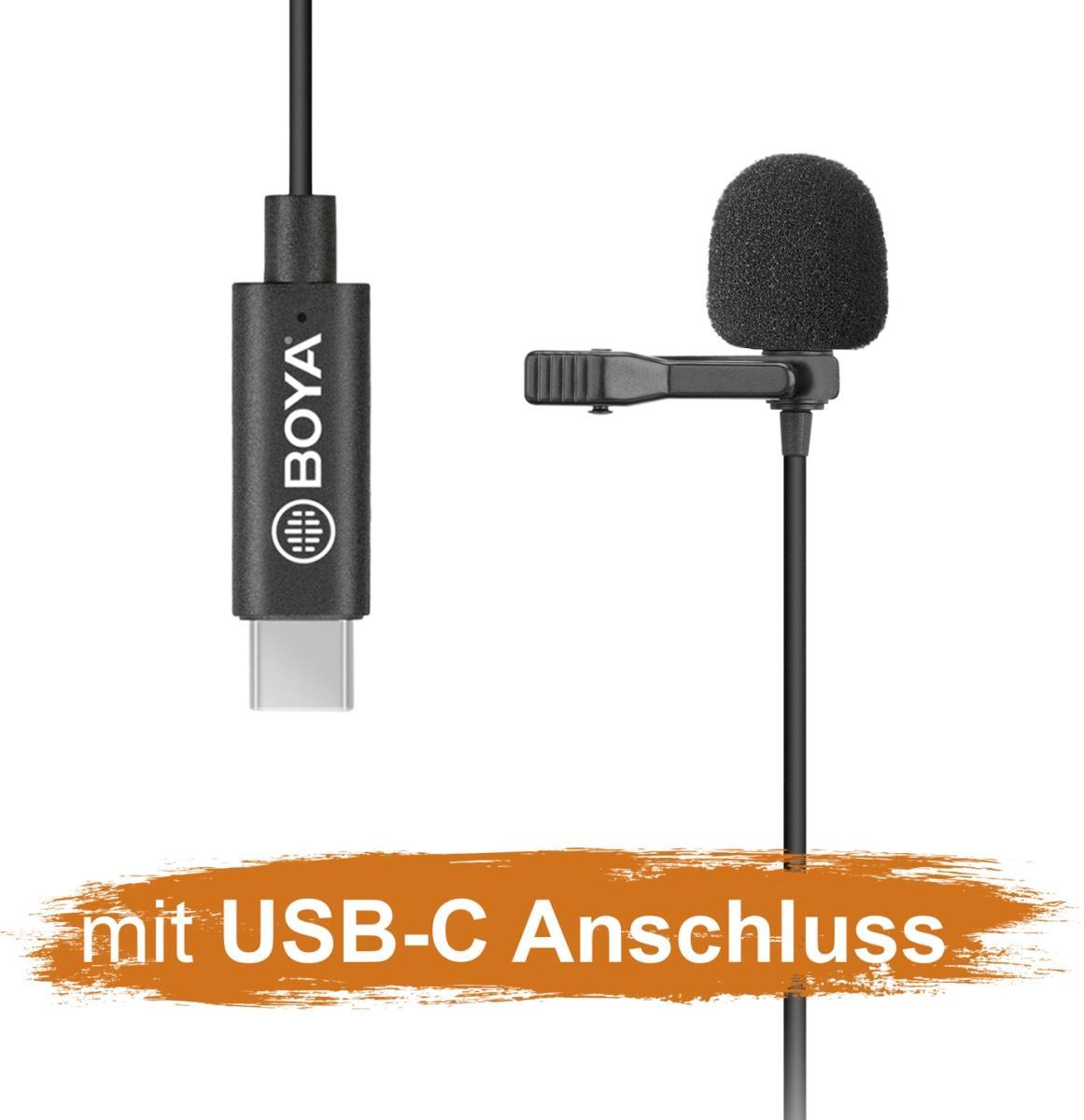 WALSER walimex pro Boya M3 Ansteckmikrofon Typ USB-C