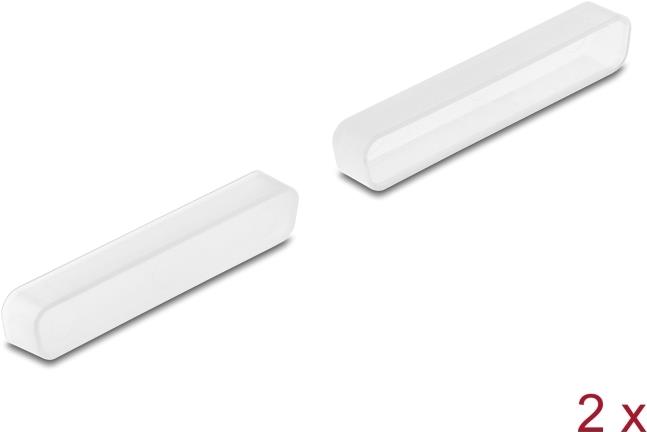 Delock Staubschutz für D-Sub 37 Buchse 2 Stück transparent (67127)