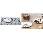 Ritzenhoff & Breker Katzen-Napfset MIKA PAW, 2-teilig flacher Porzellan-Napf, mit herzigem Dekor-Motiv, geeignet - 1 Stück (322606)