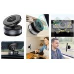 LogiLink Smartphone-Magnethalter, schwarz Twist-Lock-Vakuum-Saugnapf für festen Sitz auf glatten - 1 Stück (AA0197)