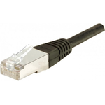 Patchkabel Cat. 6A, S/FTP, Kupfer, PoE, schwarz, 10,0 m 10-Gigabit-fähiges Patchkabel mit besonders schmalem Knickschutz (858382)