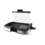 Steba VG 195 BBQ Tischgrill 2200 W mit 40x29 cm Grillfläche und Glasdeckel