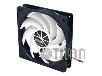 Titan KUKRI Gehäuselüfter 120 mm TFD-12025SL12Z/KU Blau/Weiß